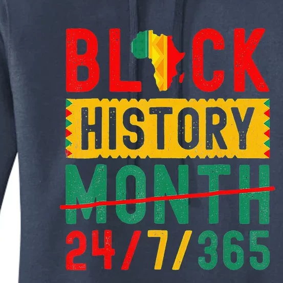 One Month Can't Hold Our Black History Afro Melanin Queen Women's Pullover Hoodie