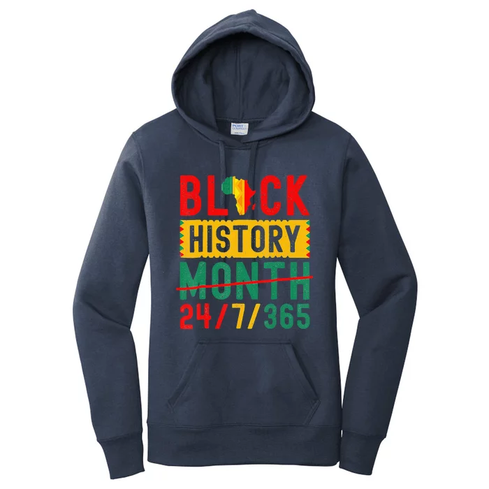 One Month Can't Hold Our Black History Afro Melanin Queen Women's Pullover Hoodie