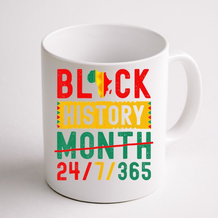 One Month Can't Hold Our Black History Afro Melanin Queen Front & Back Coffee Mug