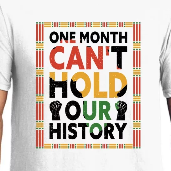 One Month Can't Hold Our History Melanin African Girl Women Pajama Set