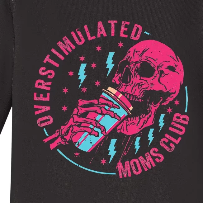 Overstimulated Moms Club Baby Long Sleeve Bodysuit