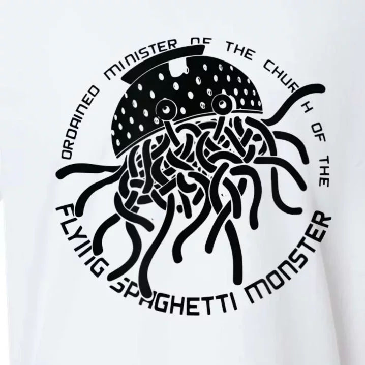 Ordained Minister Church Of The Flying Spaghetti Monster FSM Sueded Cloud Jersey T-Shirt