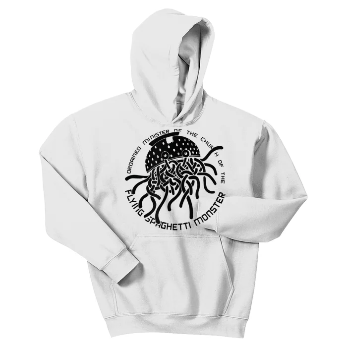 Ordained Minister Church Of The Flying Spaghetti Monster FSM Kids Hoodie