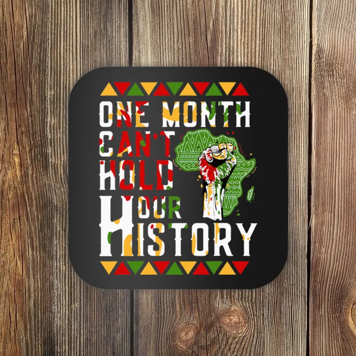 One Month Can't Hold Our History African BHM Coaster