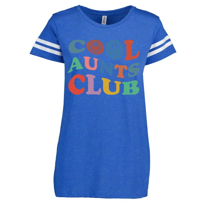 Official Member Cool Aunts Club Best Aunt Ever Gift For Aunt Enza Ladies Jersey Football T-Shirt