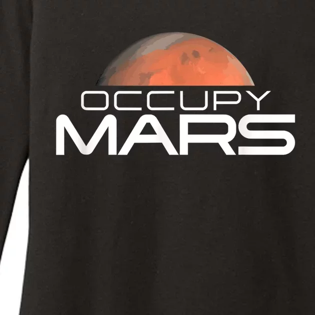 Occupy Mars Colonize Space Womens CVC Long Sleeve Shirt