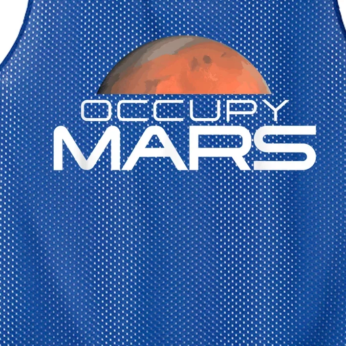 Occupy Mars Colonize Space Mesh Reversible Basketball Jersey Tank