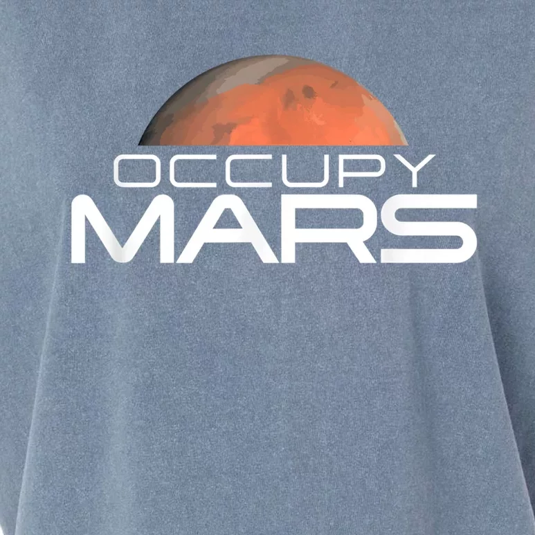 Occupy Mars Colonize Space Garment-Dyed Women's Muscle Tee