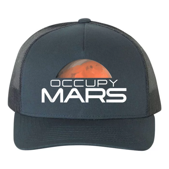 Occupy Mars Colonize Space Yupoong Adult 5-Panel Trucker Hat