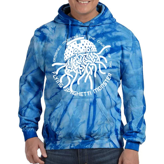 Ordained Minister Church Of The Flying Spaghetti Monster Fsm Tie Dye Hoodie