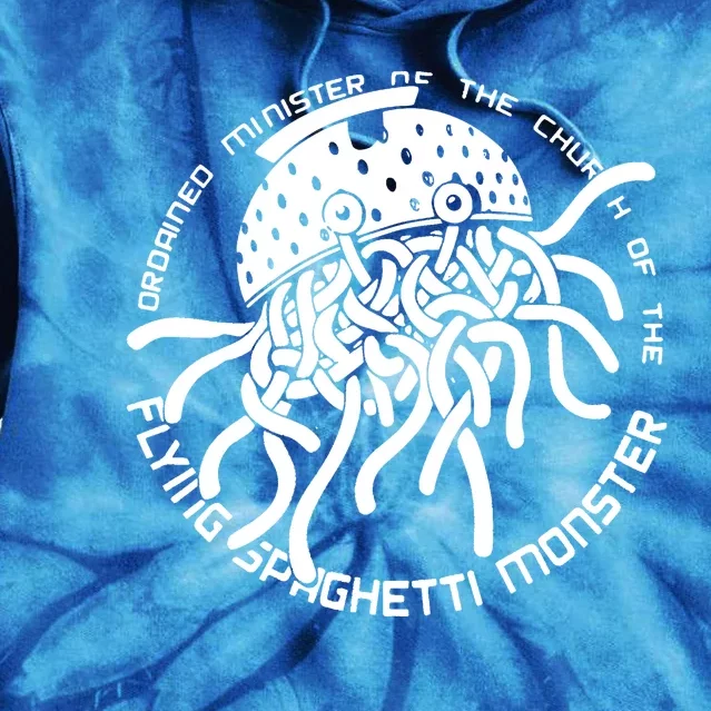 Ordained Minister Church Of The Flying Spaghetti Monster Fsm Tie Dye Hoodie