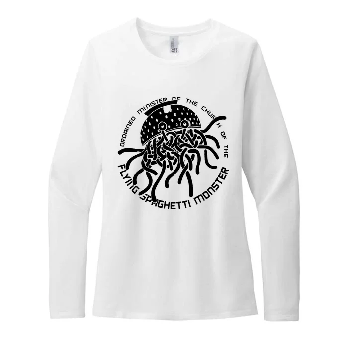 Ordained Minister Church Of The Flying Spaghetti Monster Fsm Womens CVC Long Sleeve Shirt