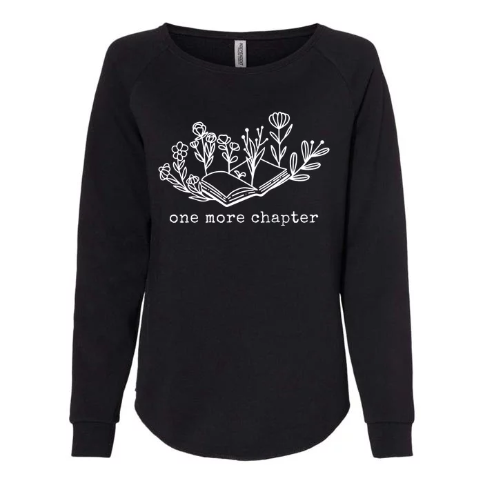 One More Chapter Book Lover Womens California Wash Sweatshirt