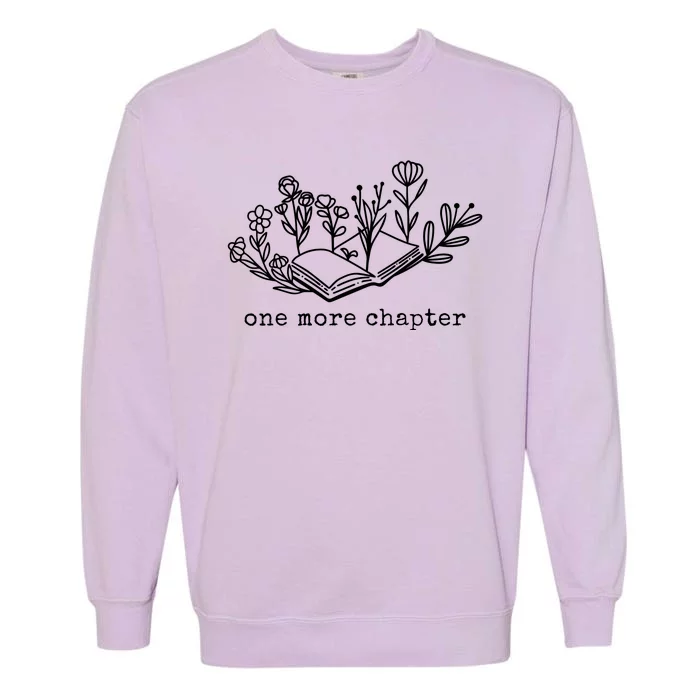 One More Chapter Book Lover Garment-Dyed Sweatshirt