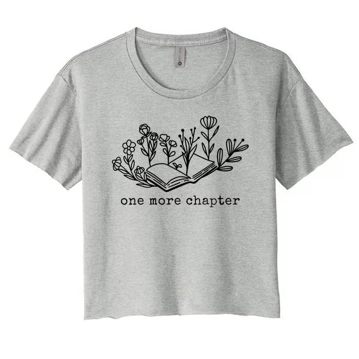 One More Chapter Book Lover Women's Crop Top Tee