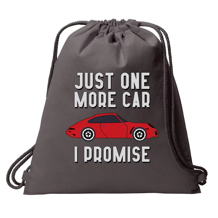 One More Car Part I Promise For Car Enthusiast Drawstring Bag