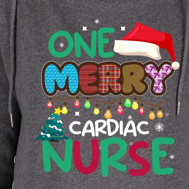 One Merry Cardiac Nurse Christmas Womens Funnel Neck Pullover Hood