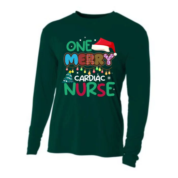 One Merry Cardiac Nurse Christmas Cooling Performance Long Sleeve Crew