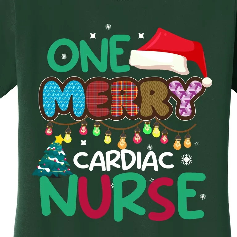 One Merry Cardiac Nurse Christmas Women's T-Shirt