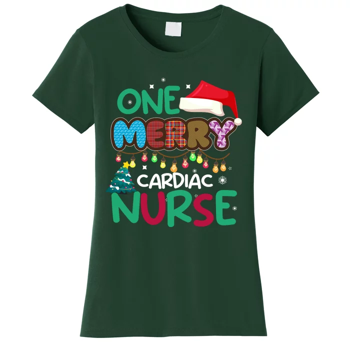 One Merry Cardiac Nurse Christmas Women's T-Shirt