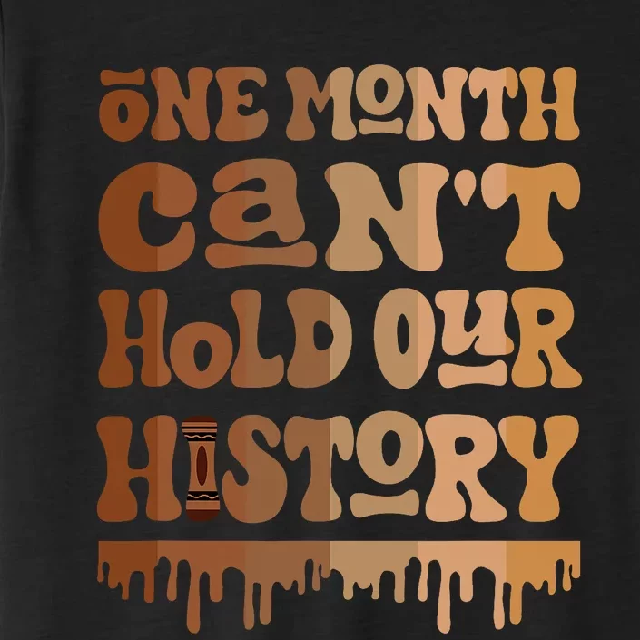 One Month CanT Hold Our History Melanin Black History Month ChromaSoft Performance T-Shirt