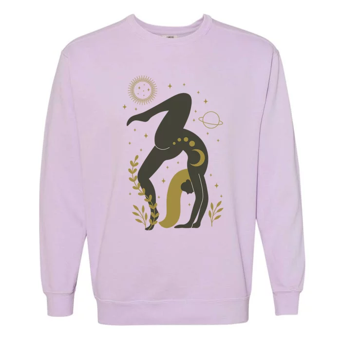 Occult Magic Celestial Yoga Gift Garment-Dyed Sweatshirt