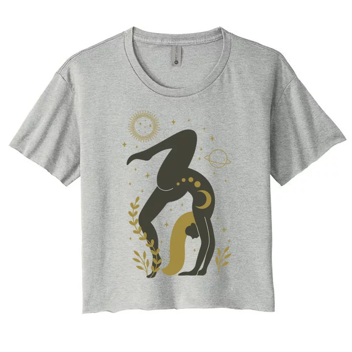 Occult Magic Celestial Yoga Gift Women's Crop Top Tee