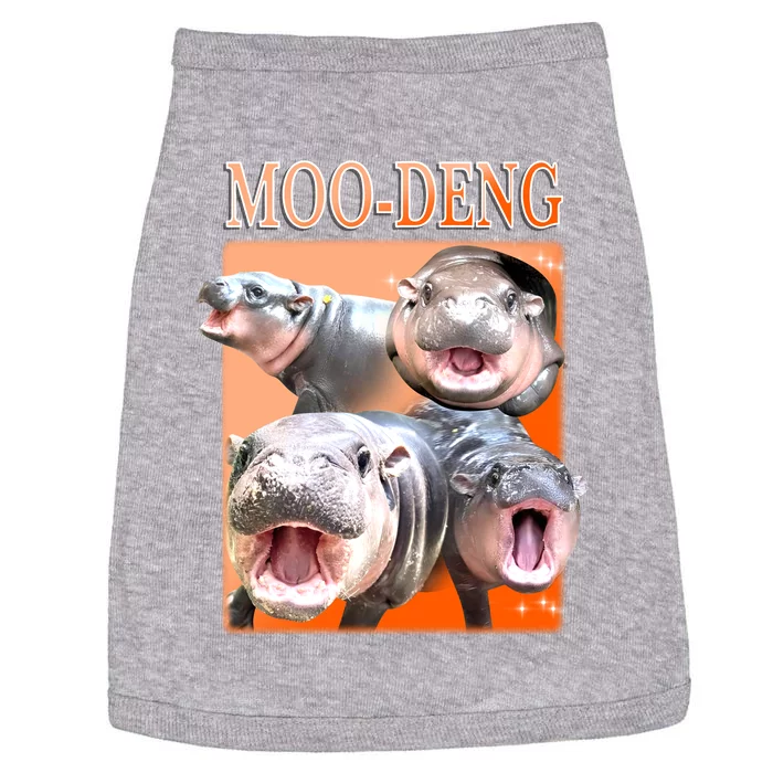 Orange Moo Deng Meme Hippo Doggie Tank