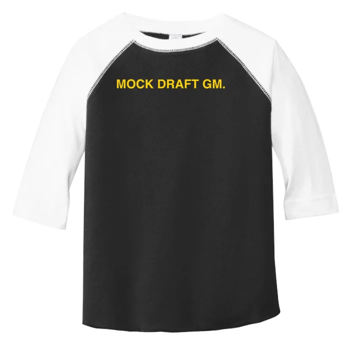 Obviousshirts Mock Draft Gm Toddler Fine Jersey T-Shirt