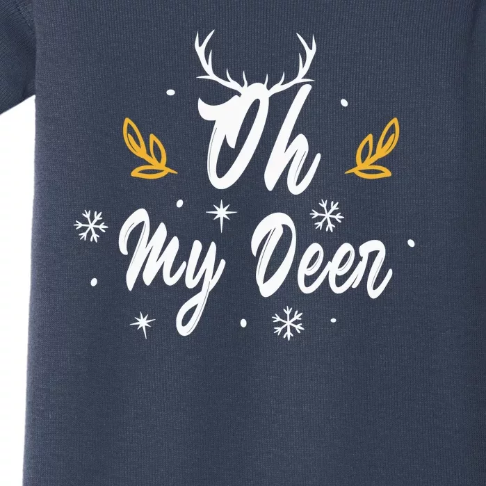 Oh My Deer | Merry Christmas Baby Bodysuit