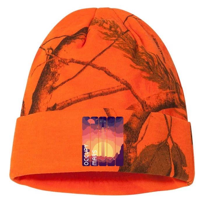 Occupy Mars Elon Musk Spacex Space Landscape Astronaut Planets Stars Kati - 12in Camo Beanie