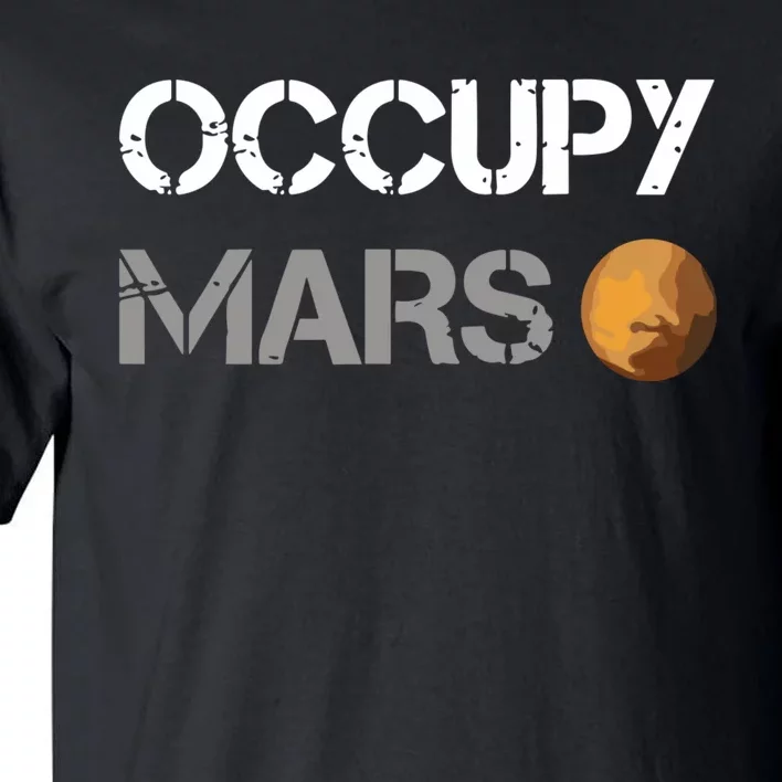 Occupy Mars Elon Musk Spacex Project Tall T-Shirt