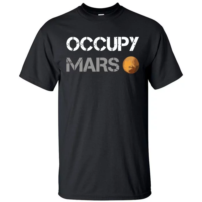 Occupy Mars Elon Musk Spacex Project Tall T-Shirt