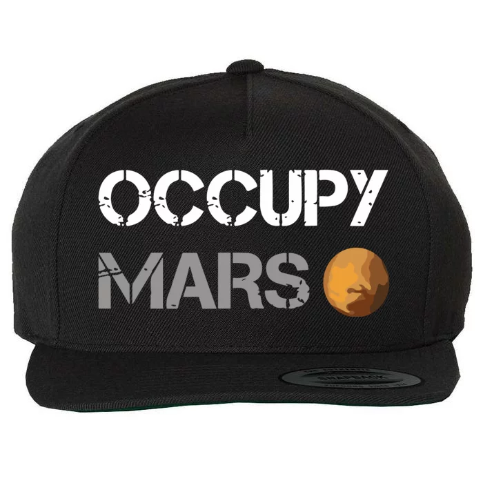 Occupy Mars Elon Musk Spacex Project Wool Snapback Cap