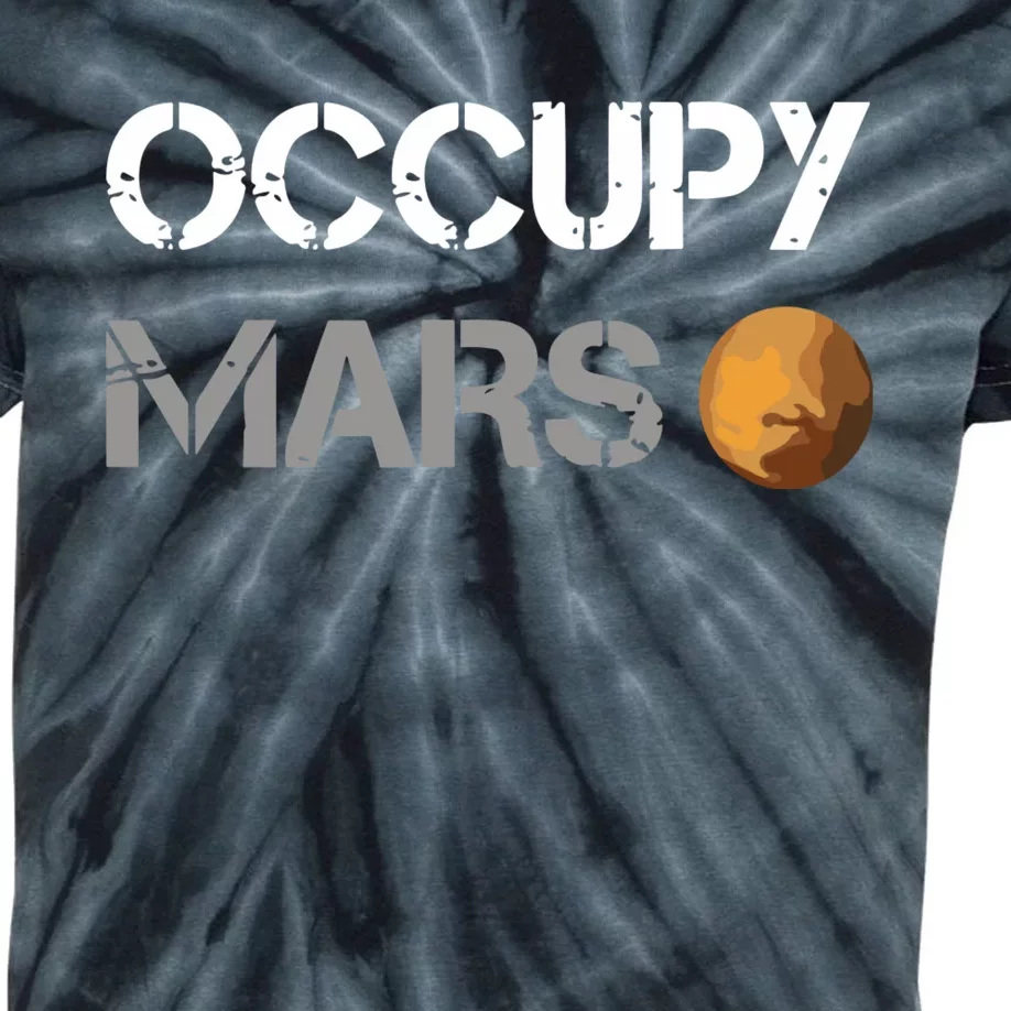 Occupy Mars Elon Musk Spacex Project Kids Tie-Dye T-Shirt