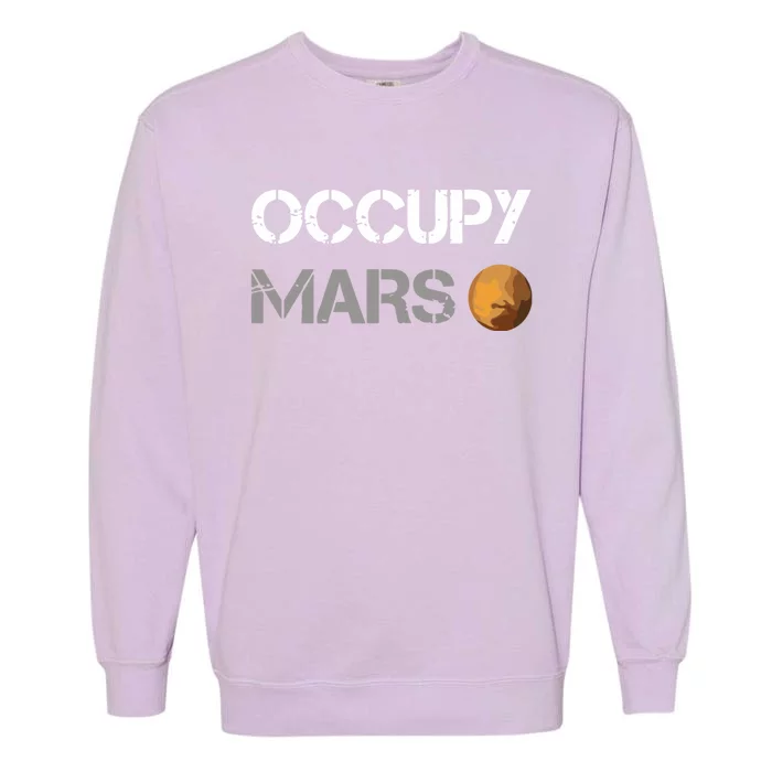 Occupy Mars Elon Musk Spacex Project Garment-Dyed Sweatshirt