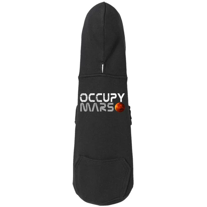 Occupy Mars Elon Musk SpaceX Project Gift Ideas Occupy Mars Trending Doggie 3-End Fleece Hoodie