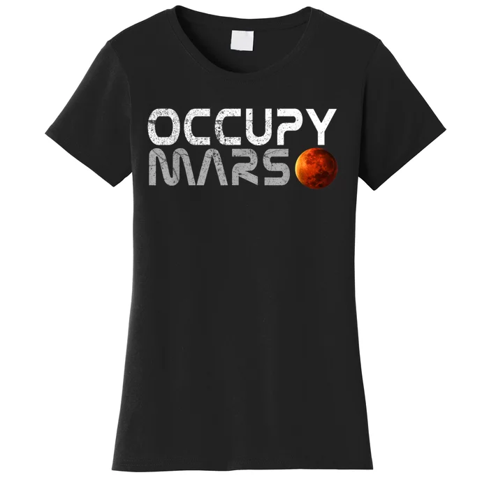 Occupy Mars Elon Musk SpaceX Project Gift Ideas Occupy Mars Trending Women's T-Shirt