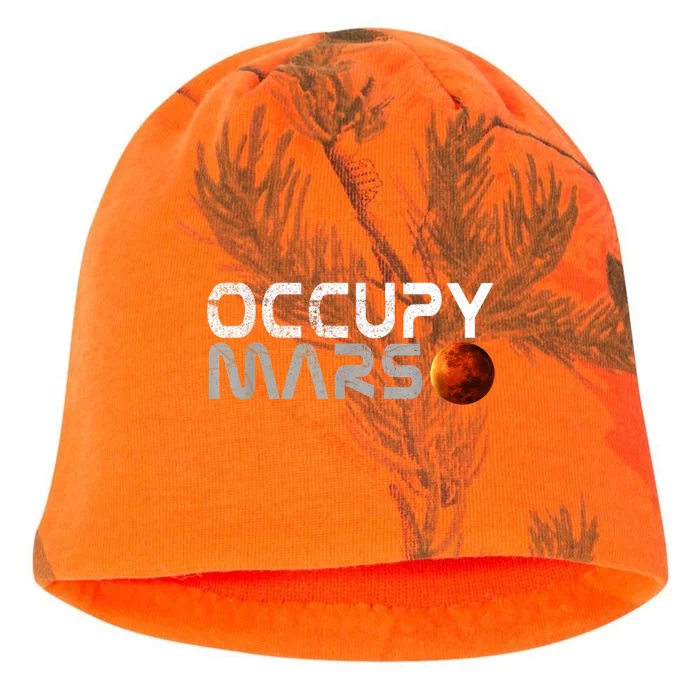 Occupy Mars Elon Musk SpaceX Project Gift Ideas Occupy Mars Trending Kati - Camo Knit Beanie