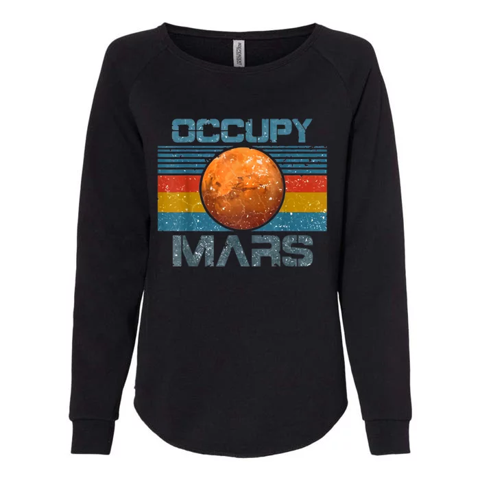 Occupy Mars Elon Musk SpaceX Project Gift Ideas Occupy Mars Trending Womens California Wash Sweatshirt