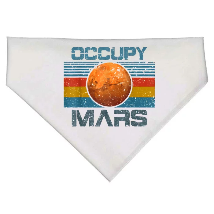 Occupy Mars Elon Musk SpaceX Project Gift Ideas Occupy Mars Trending USA-Made Doggie Bandana