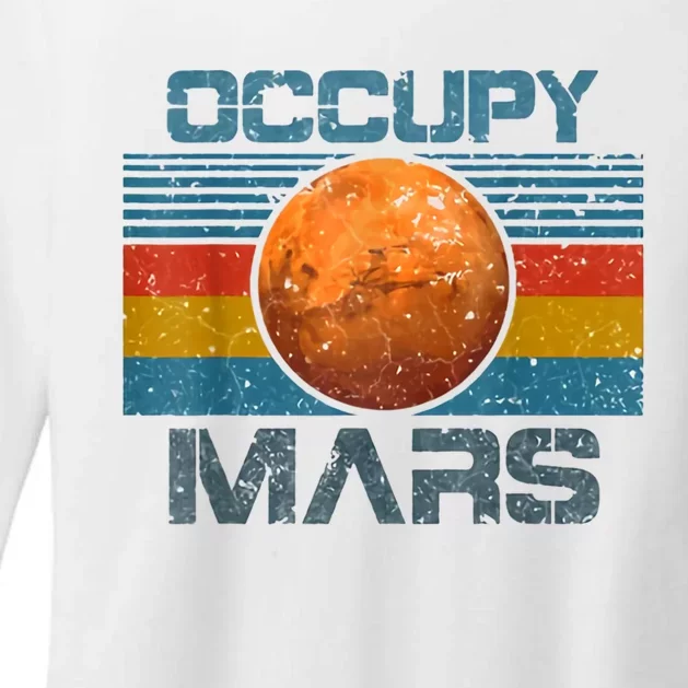 Occupy Mars Elon Musk SpaceX Project Gift Ideas Occupy Mars Trending Womens CVC Long Sleeve Shirt