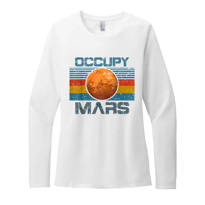 Occupy Mars Elon Musk SpaceX Project Gift Ideas Occupy Mars Trending Womens CVC Long Sleeve Shirt