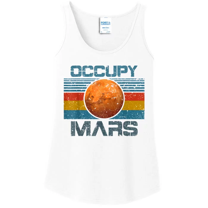 Occupy Mars Elon Musk SpaceX Project Gift Ideas Occupy Mars Trending Ladies Essential Tank