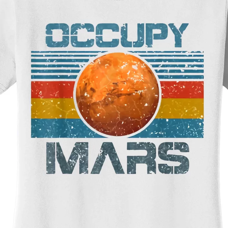 Occupy Mars Elon Musk SpaceX Project Gift Ideas Occupy Mars Trending Women's T-Shirt