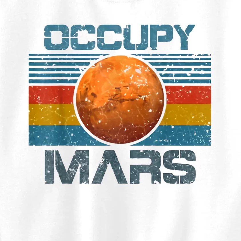 Occupy Mars Elon Musk SpaceX Project Gift Ideas Occupy Mars Trending Kids Sweatshirt