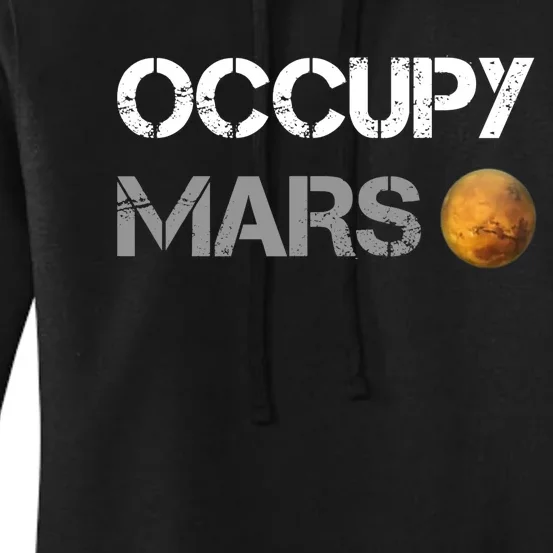 Occupy Mars Elon Musk SpaceX Project Gift Ideas Occupy Mars Trending Women's Pullover Hoodie