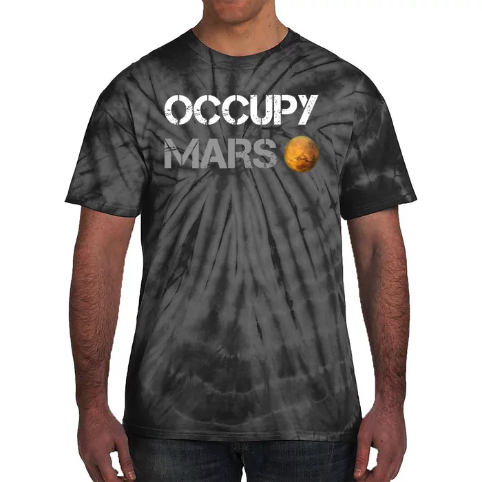 Occupy Mars Elon Musk SpaceX Project Gift Ideas Occupy Mars Trending Tie-Dye T-Shirt