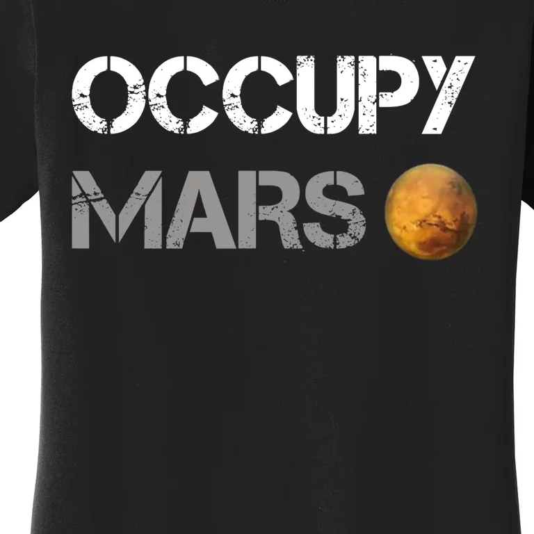 Occupy Mars Elon Musk SpaceX Project Gift Ideas Occupy Mars Trending Women's T-Shirt