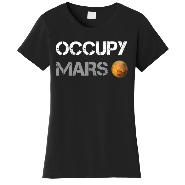 Occupy Mars Elon Musk SpaceX Project Gift Ideas Occupy Mars Trending Women's T-Shirt